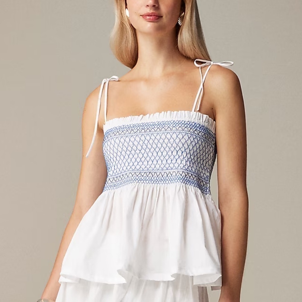 J crew Paloma embroidered top